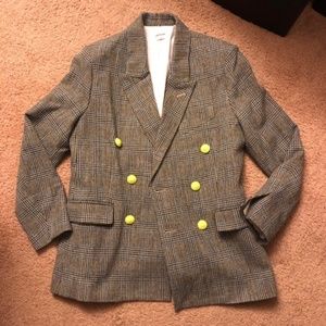 Zadig & Voltaire Plaid Oversized Blazer